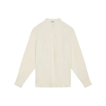 ISABEL MARANT Britten Embroidered Detailed Long Sleeved Shirt