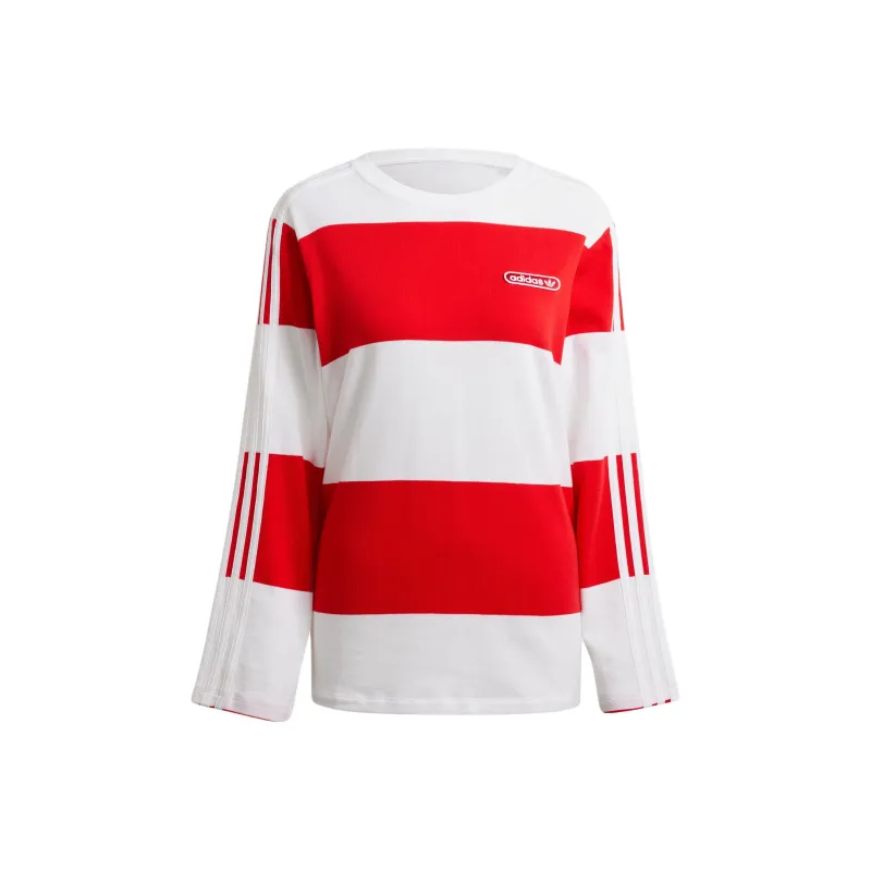 Adidas Originals T Shirt Women's Red/White-0