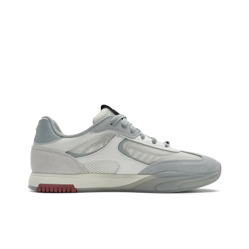 FILA Pioneer Series Slip Resistant, Abrasion Resistant, Breathable Low Top Skateboard Shoes Men's White Gray-1