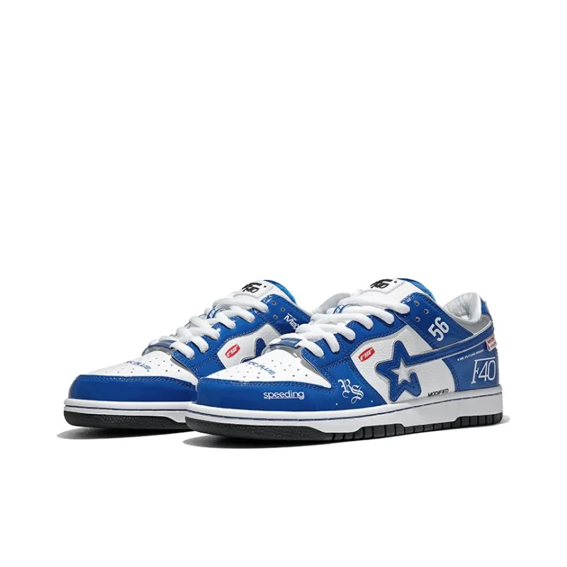 RIPSTAR SKBD SC Coverage Abrasion Resistant Low Top Skateboard Shoes Unisex Electric Blue-2
