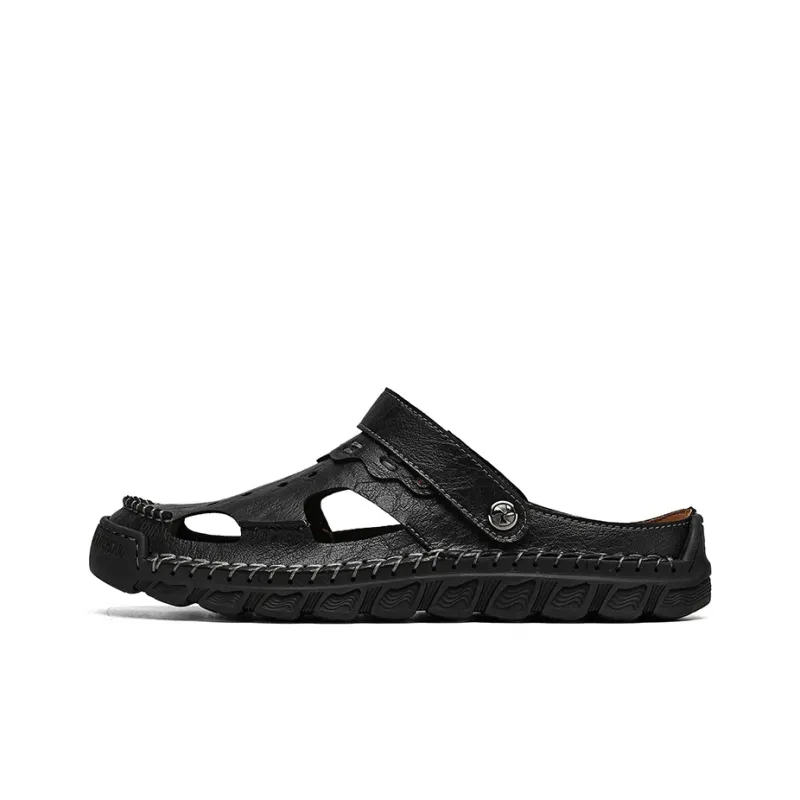 GESENLANG Slip Resistant Abrasion Resistant Closed Toe Slippers Men's-10