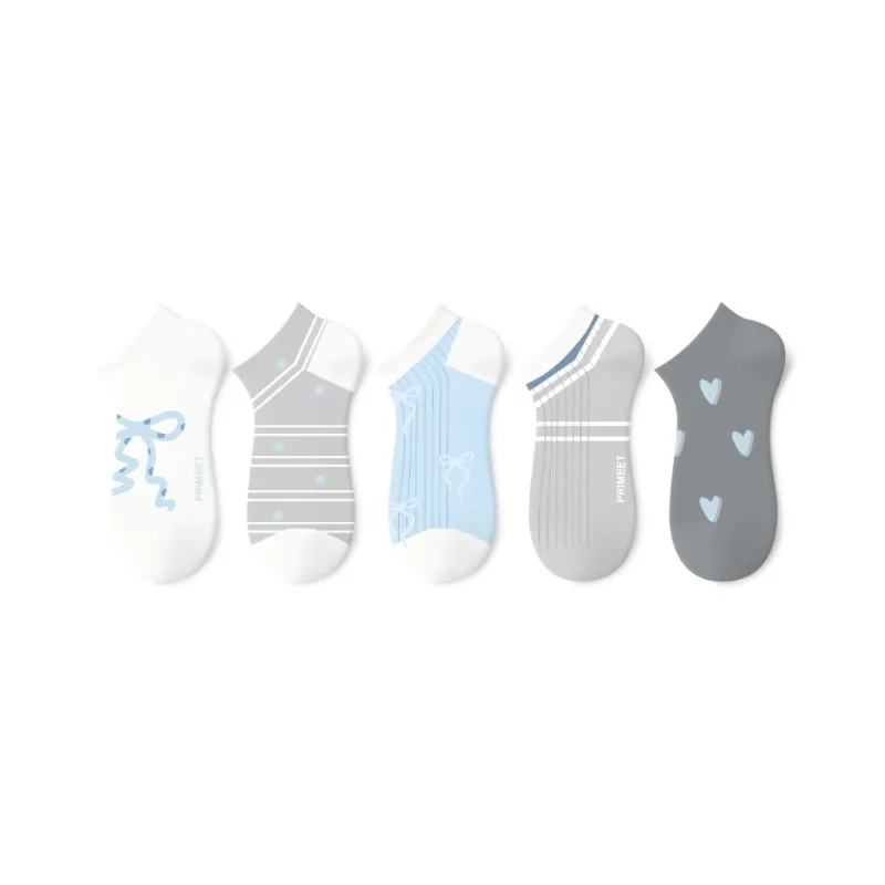 Primeet Ankle Socks Women's 5 Pack Summer Project-16