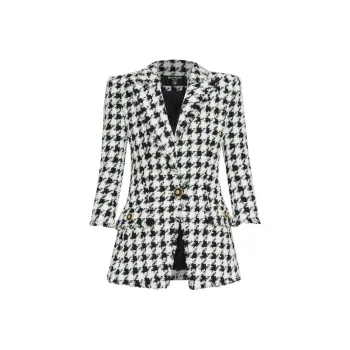 BALMAIN Single Breasted Tweed Blazer