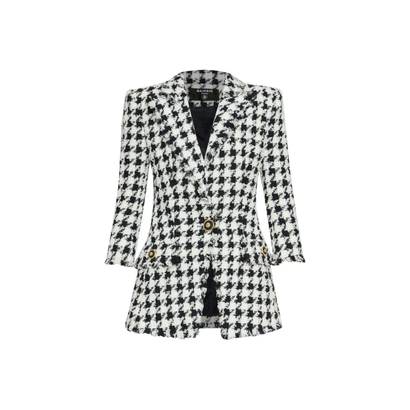 BALMAIN Houndstooth Blazer-0