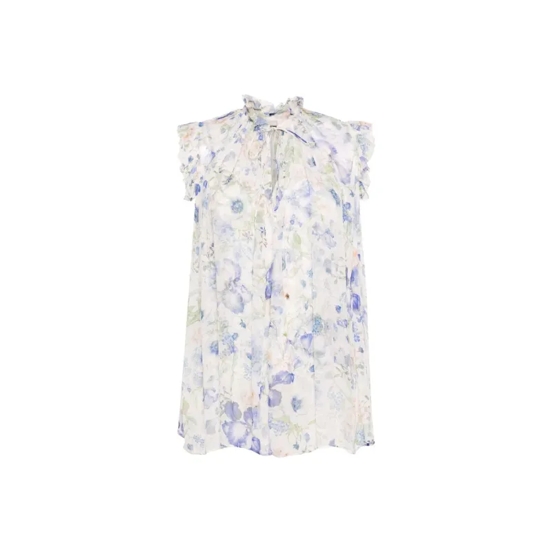 Zimmermann Natura Frilled Tank Top-0