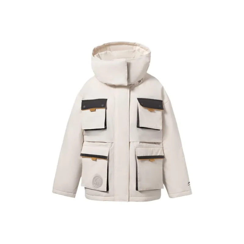LINING Sports Fashion Collection Down Jackets Women's Ecru-0