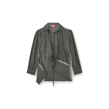 DIESEL C Razy Q1 Asymmetrical Distressed Shirt