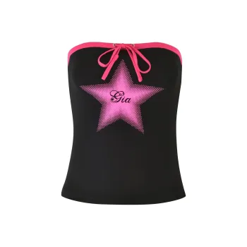 I.AM.GIA MICHELLE BOOB TUBE Strapless Top Women's Black