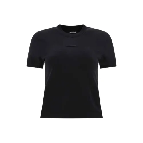 Jacquemus Le T Shirt Gros Grain 'Black'