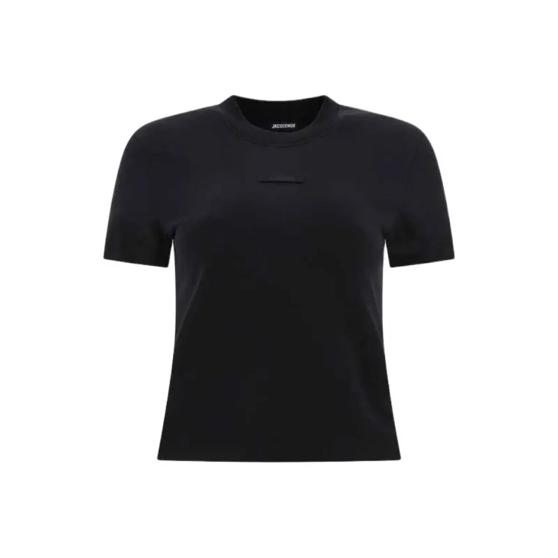 Jacquemus Le T Shirt Gros Grain 'Black'-0