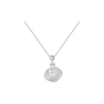 Emerald Chalcedony Necklaces Women's
