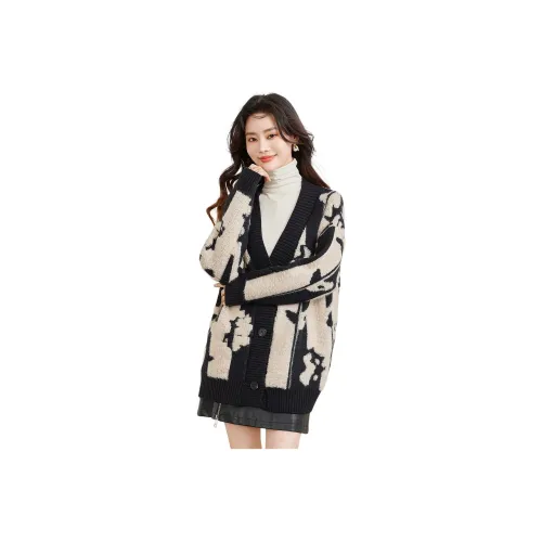Coredorm Knitwear Women's Black Apricot