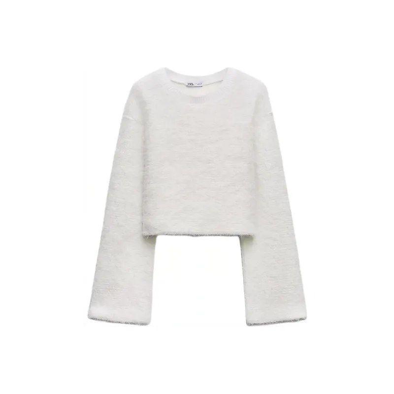 ZARA Sweatshirts Women's White-0