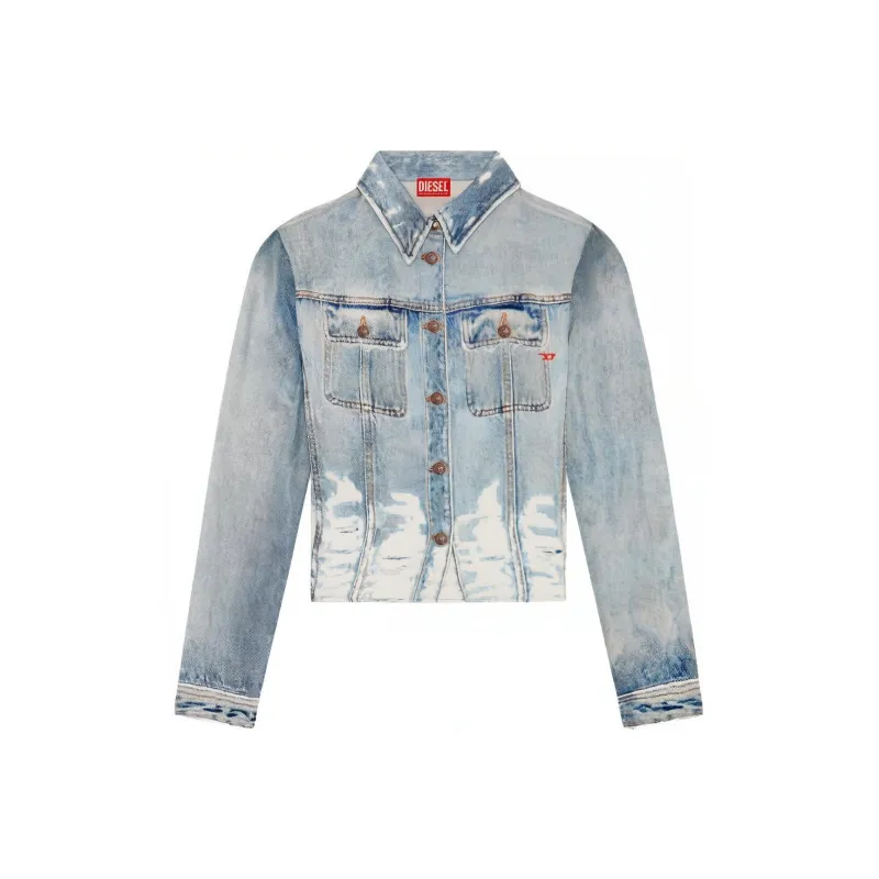DIESEL Slim Fit Trucker Jacket 'Blue'-0
