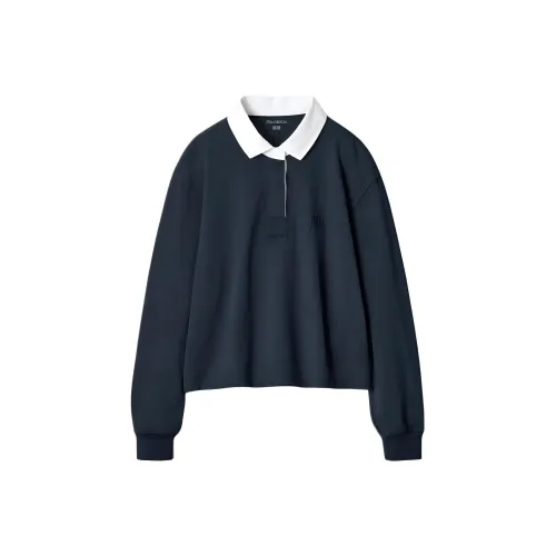 UNIQLO x JW Anderson SS25 Polo Shirt Women's Marine Blue