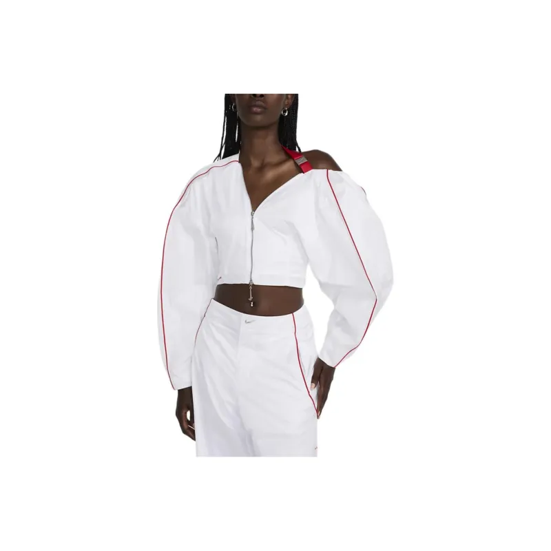 Jacquemus X Nike Short Asymmetrical Jacket Asia Sizing White-0