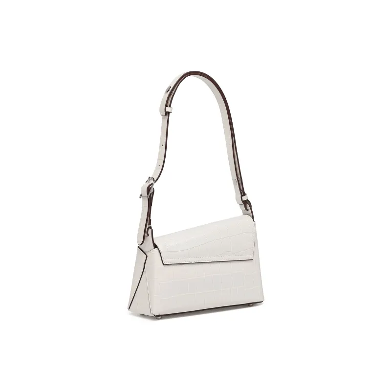 COURONNE Cow Leather Shoulder Bag Women's Multicolor Black/Multicolor White-8