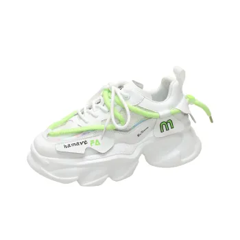 BEN SHERMAN Slip Resistant, Abrasion Resistant, Breathable, Lightweight Low Top Chunky Sneakers Unisex