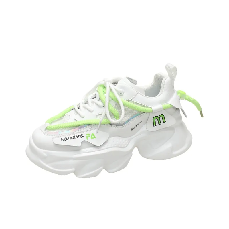 BEN SHERMAN Slip Resistant, Abrasion Resistant, Breathable, Lightweight Low Top Chunky Sneakers Unisex-0