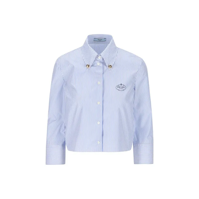 PRADA Button Up Striped Shirt-0