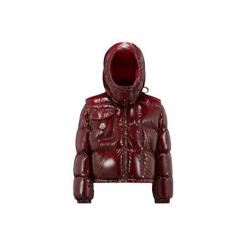 Moncler Karakorum Ripstop Short Down Jacket Burgundy I