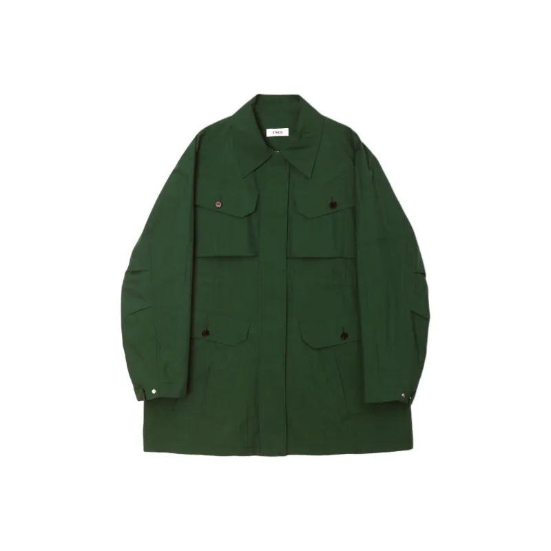 ETHOS SAFARI STRING JACKET Jackets Coats Women's Green-0