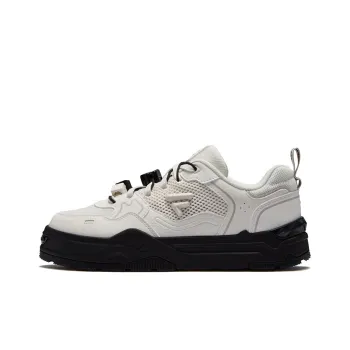 FILA FUSION BIANCO Anti Slip Wear Resistant Low Top Skateboard Shoes Women's Snow