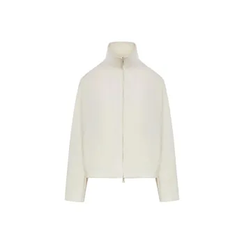 MaxMara Plava Zip Up High Neck Jacket