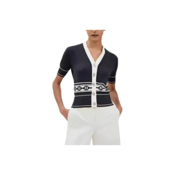 HERMES SS25 Cashmere Sweater Women's Black