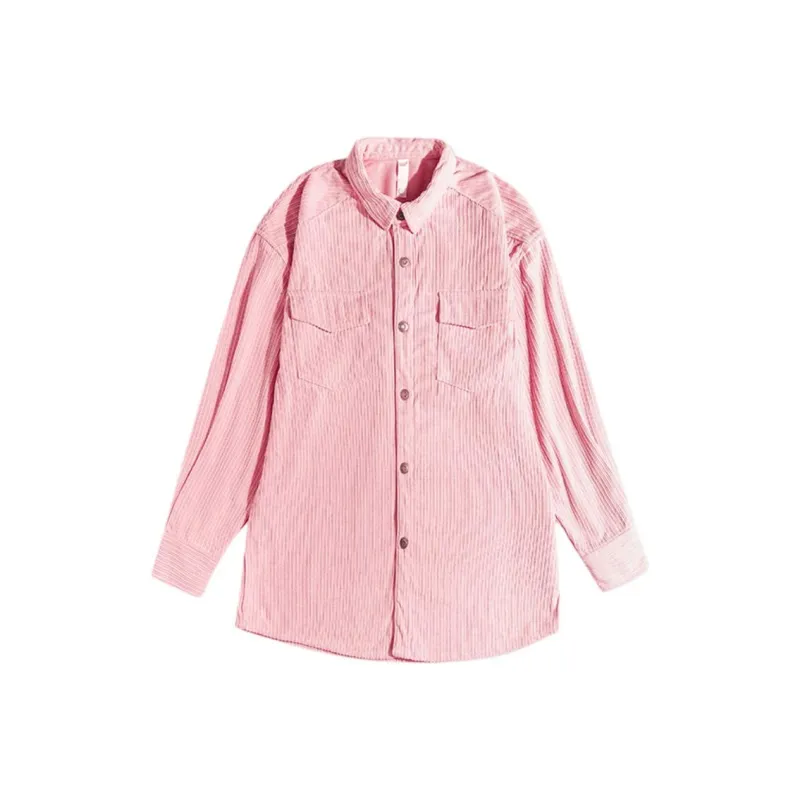ZHONGBANGJICHU Shirt Women's Coral Pink-0