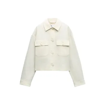 ZARA Jackets Coats Women's White