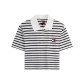 White Navy Blue Stripes 0FC