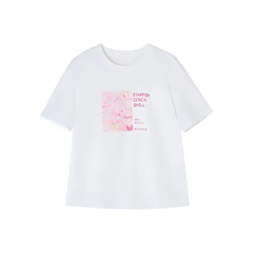 XIANGYING Regular T Shirt Women's White