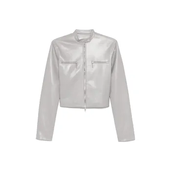 NANUSHKA Cropped Zip up Jacket