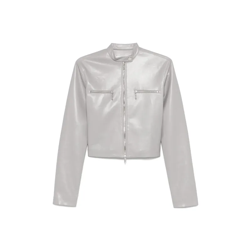 NANUSHKA Cropped Zip up Jacket-0