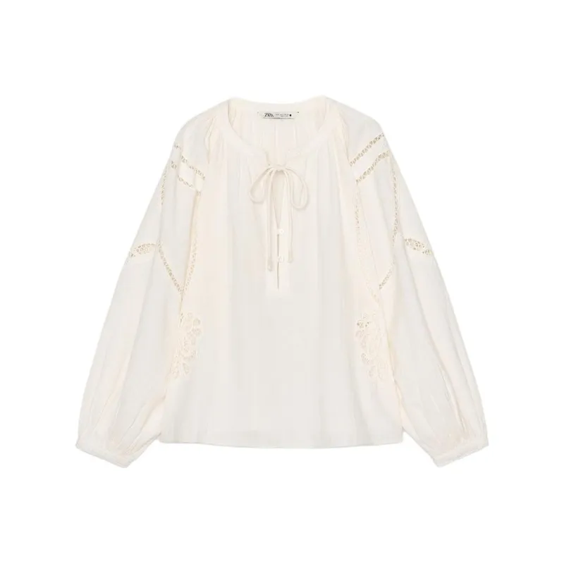 ZARA ZW Series Shirt Women's Raw White-0