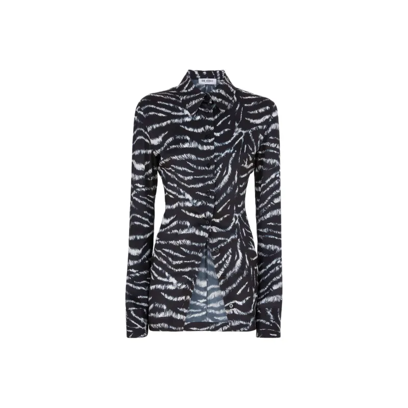The Attico Zebra Printed Shirt-0