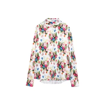 LOEWE Floral Printed Button Up Shirt