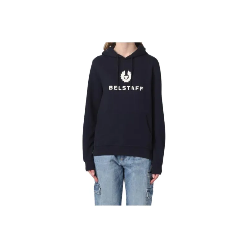Belstaff Logo embossed Cotton Hoodie-0