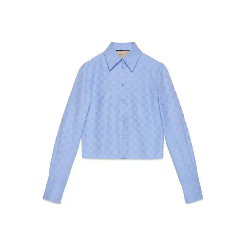 GUCCI Shirts Women's Blue