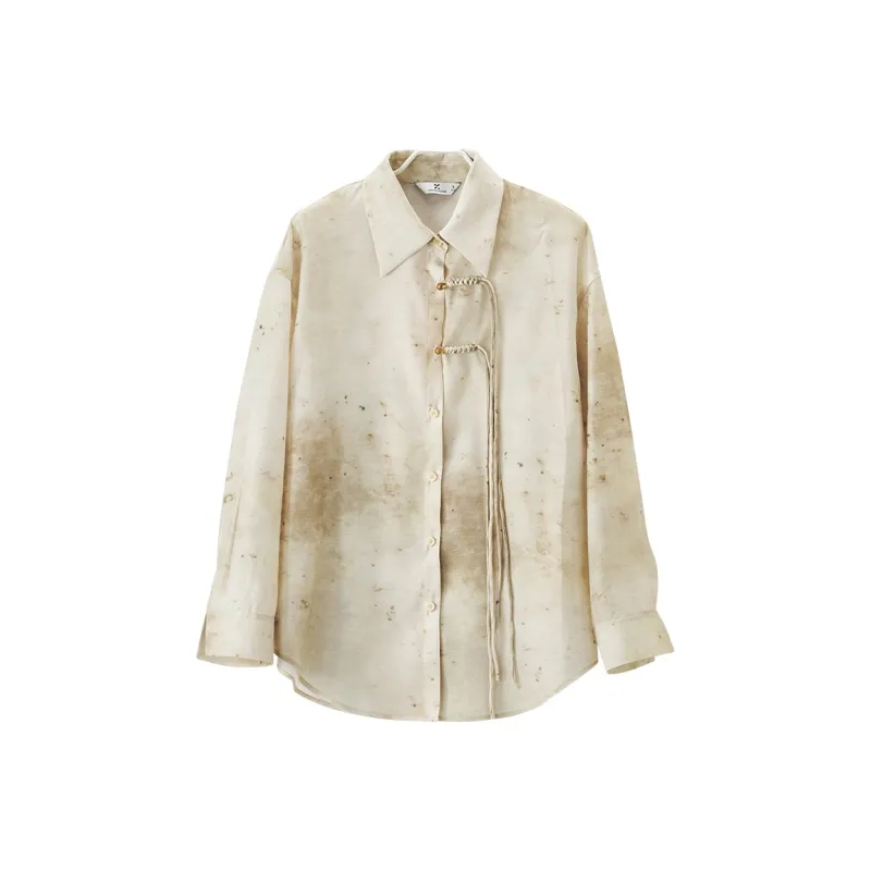 XIANGYING Shirts Women's Camel-0