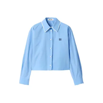 MIU MIU SS25 Shirt Women's Sapphire Blue