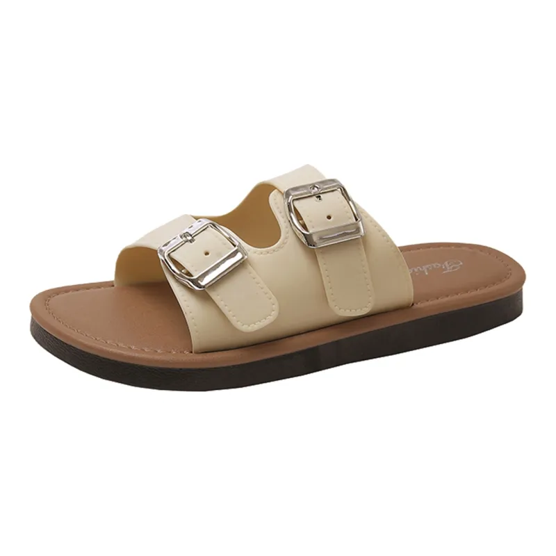 Ailise Sandal Slippers Beige/Black-0