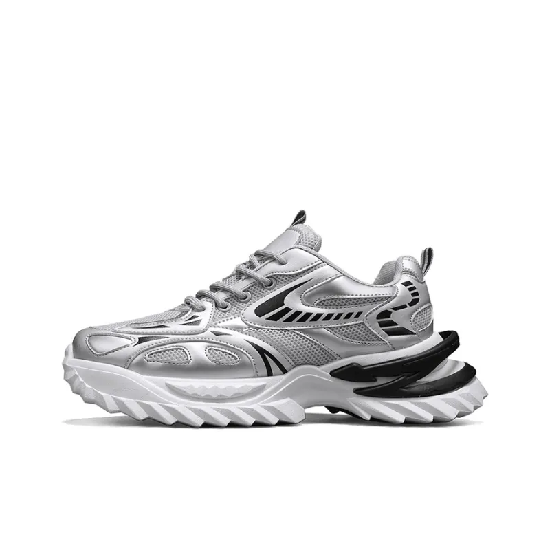 Grumpy Ram Breathable Height Increase Low Top Chunky Sneakers Men's-0