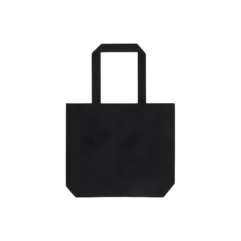 Maison Kitsune Cotton Tote Bag, Shopping Bag, Handbag Regular Unisex Black-1