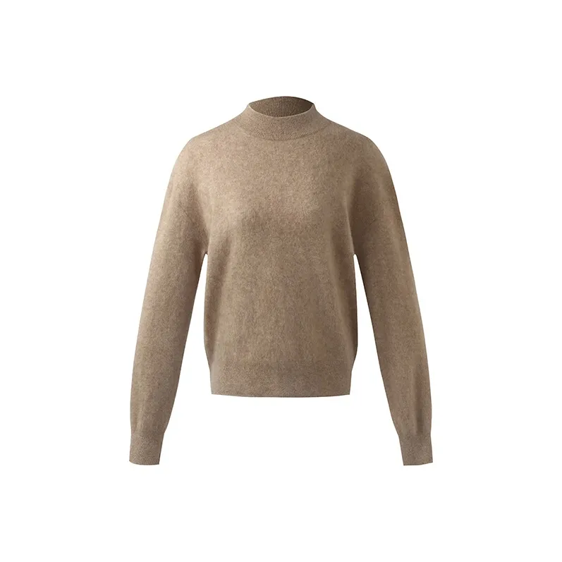 GOELIA Cashmere Sweater Women's 61Y Light Camel-0
