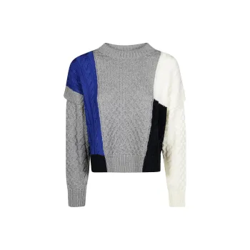 WEEKEND MaxMara Color Block Crewneck Jumper