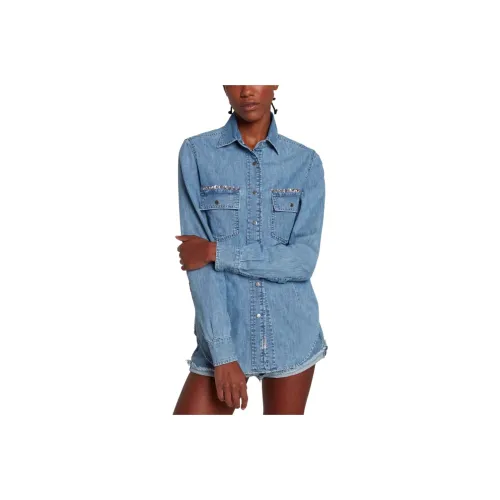 7 FOR ALL MANKIND Shirt Women's Light Blue