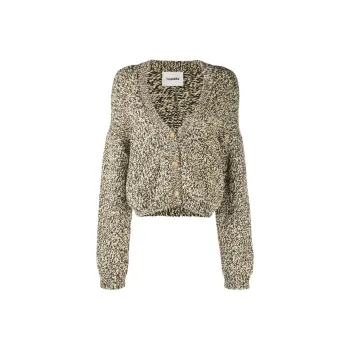 NANUSHKA Two tone Jersey Knit Cardigan
