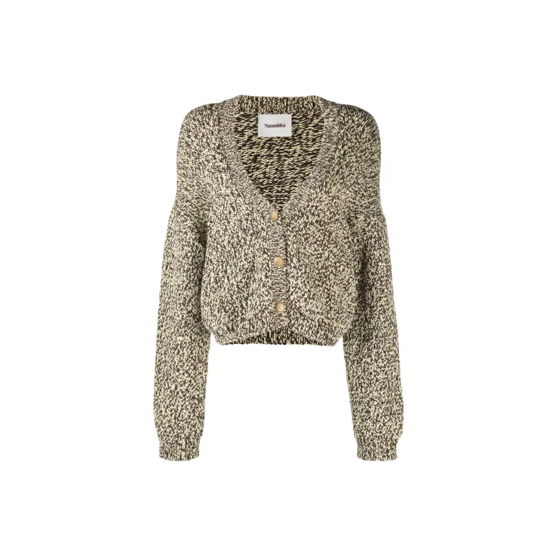 NANUSHKA Two tone Jersey Knit Cardigan-0
